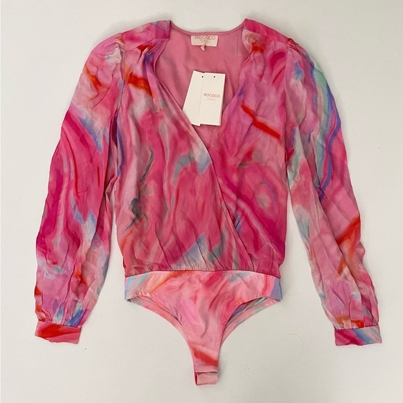 Rococo Sand X REVOLVE Davina Top in Pink Bodysuit XS - Picture 2 of 10